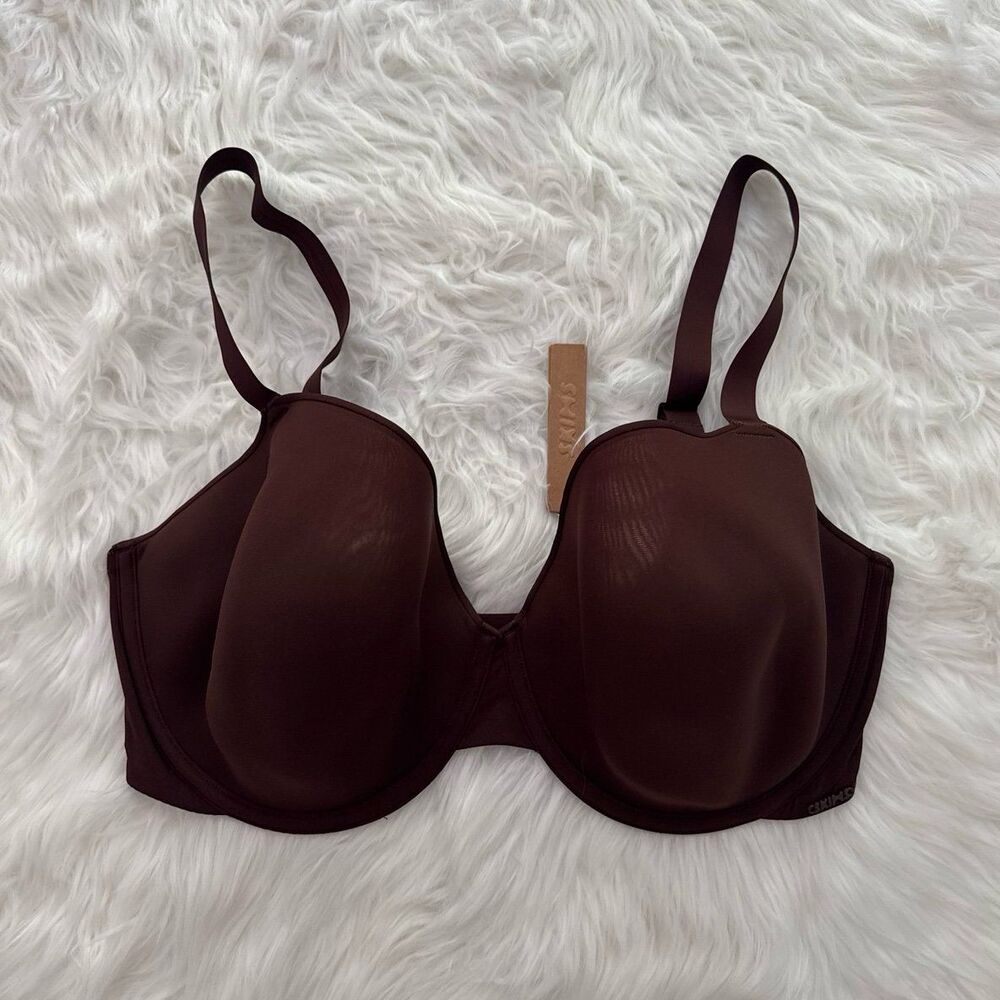 Skims Weightless Demi Bra Cocoa Size 40DDDD